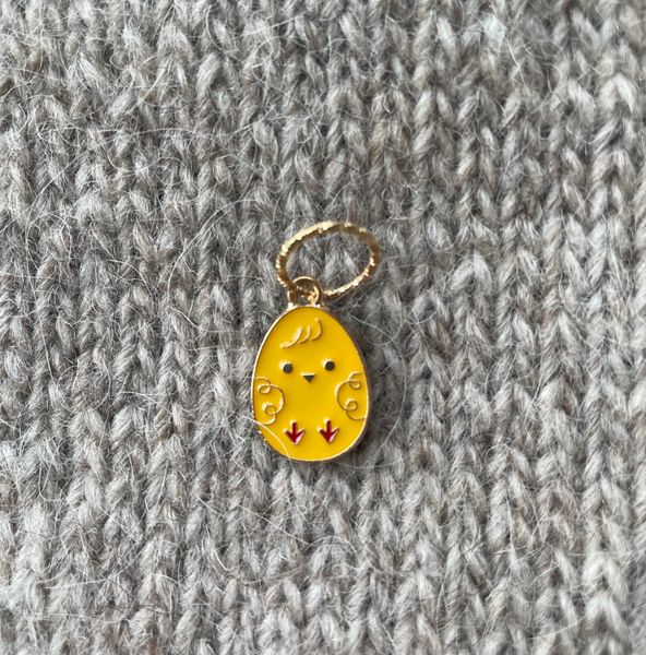 Hovedbilde Påskeegg gul kylling m ring