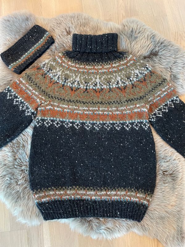 ALASUQ POLAR  black tweed - garnpakke