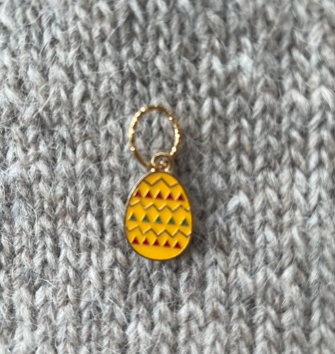 Påskeegg gul m ring