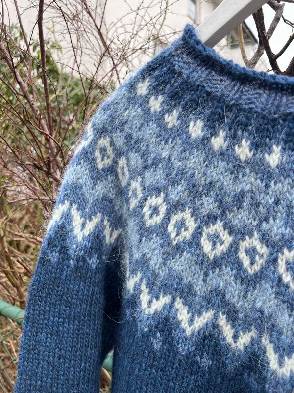 Riddari ocean blue - white  garnpakke