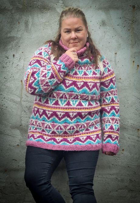 Hovedbilde Astrid på Røst Genseren - Digital oppskrift