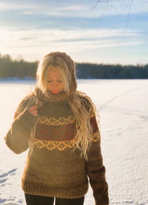 Hovedbilde Kuurankukka bulky sweater - Digital oppskrift