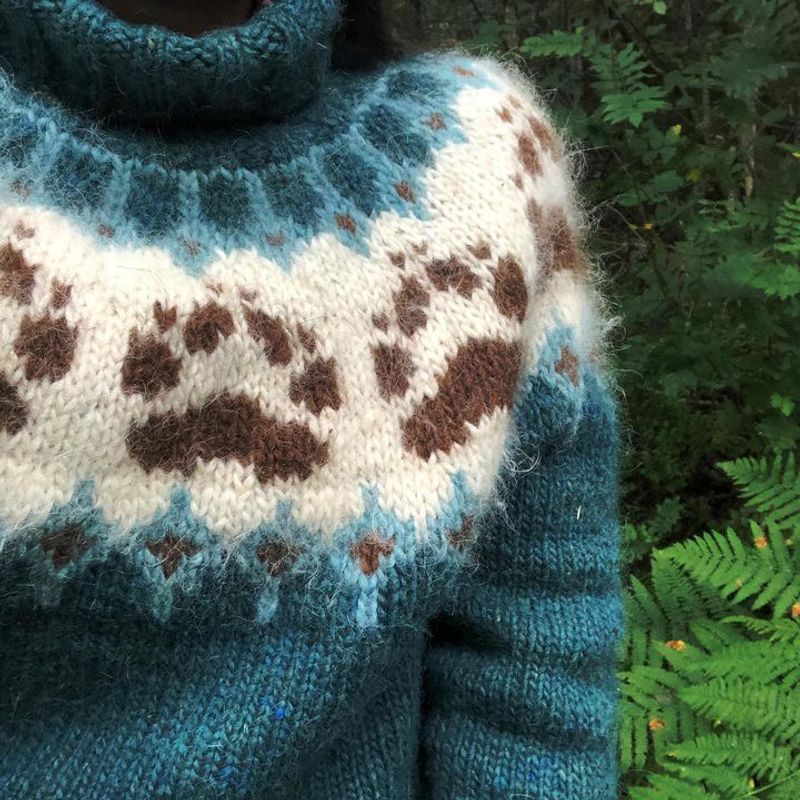 VILLMARKSGENSEREN teal heather- artic garnpakke