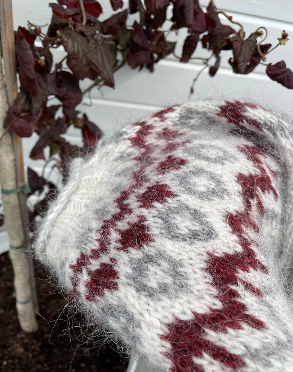 Riddari light ash heather - brick garnpakke