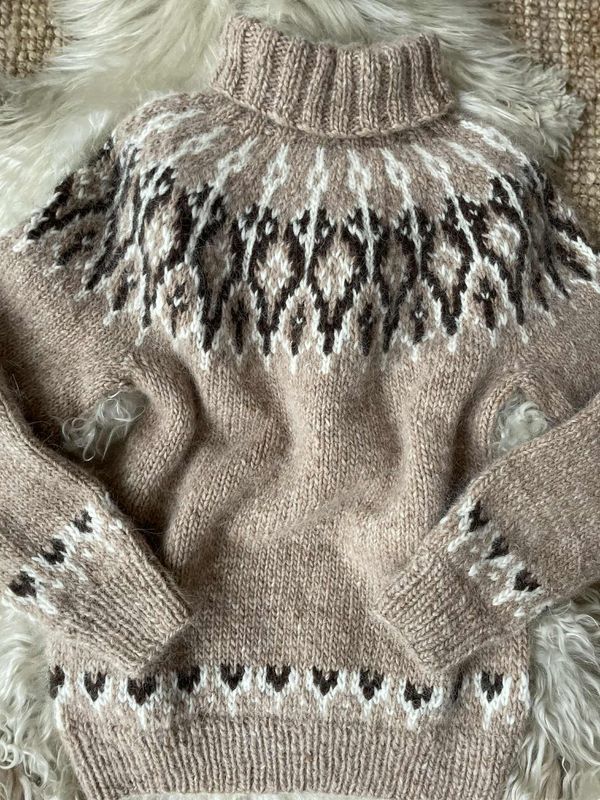 Tusseladd POLAR  wheat heather - garnpakke