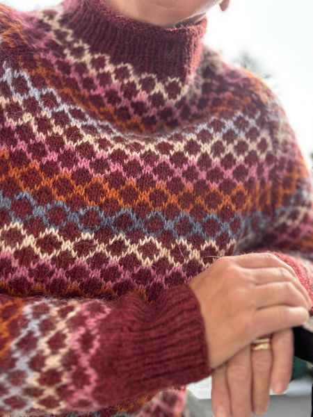 Hovedbilde Bridger Sweater - garnpakke brick heather