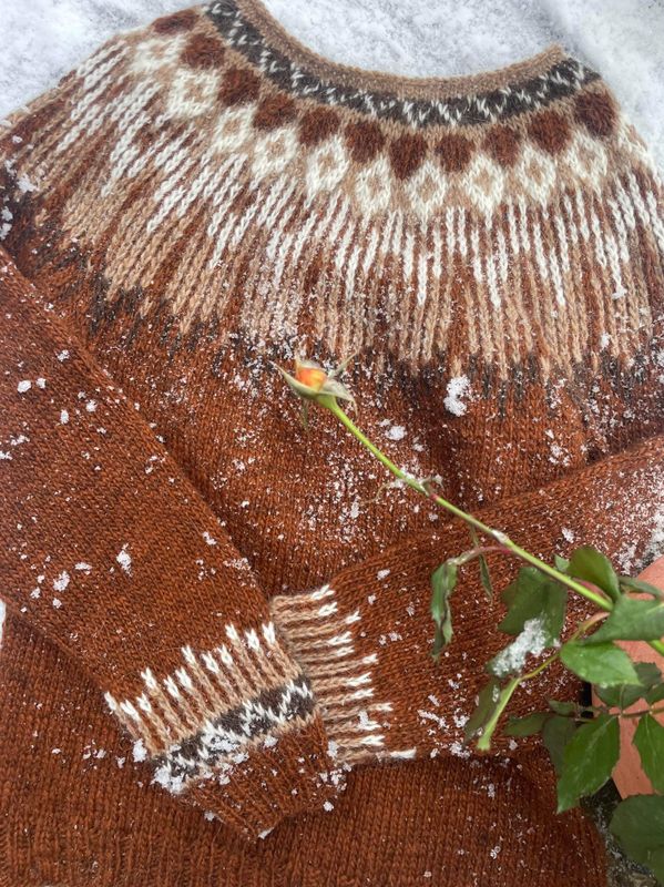 Hopi genser rust - garnpakke