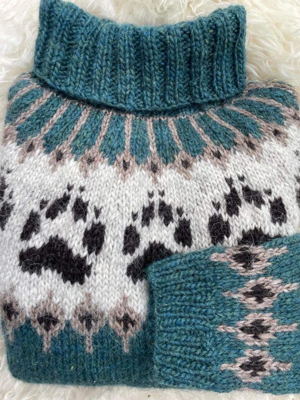 VILLMARKSGENSEREN teal heather- garnpakke