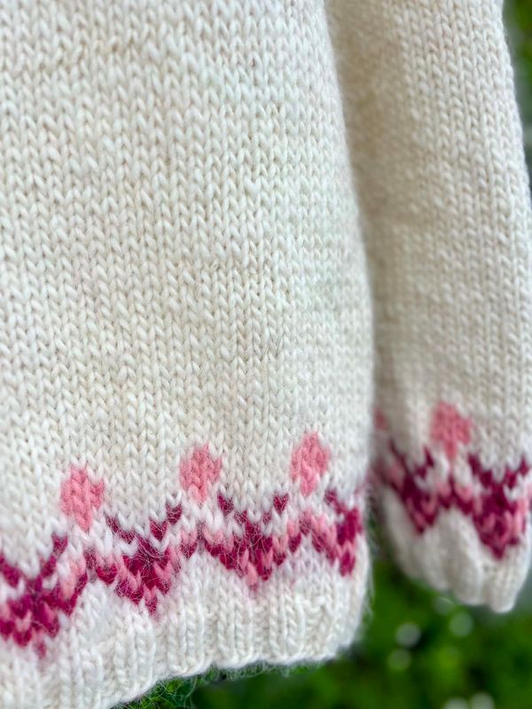 DALUR  white - pink garnpakke 