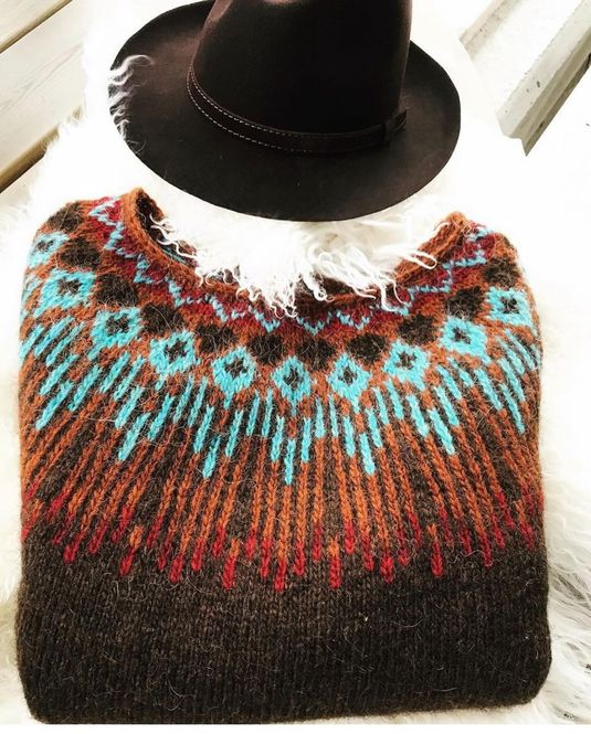 Hovedbilde Hopi genser chocolate - garnpakke